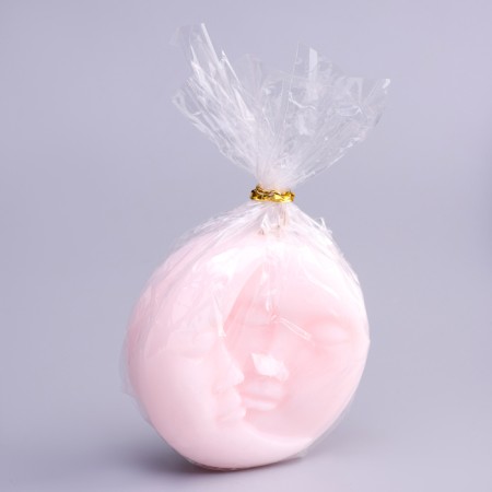 Figure candle "Sun and Moon", 6x2.5 cm, pink-4