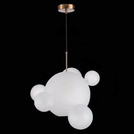 Suspension lamp ST LUCE. SL1133.513.01. Bopone. 1x60 W, E27, 52x52x55 cm, brass color-4