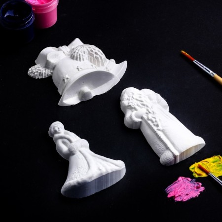 Set for coloring with the suspension "New Year with the Snow Maiden" 12x8cm 3pcs-1