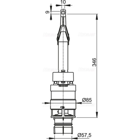 Alcaplast A06 drainage mechanism, for hidden installation systems-1