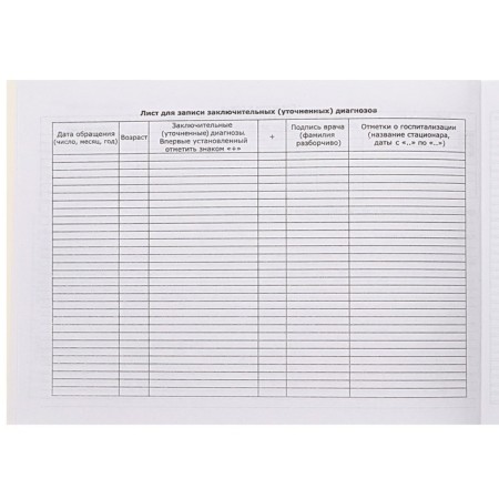 Medical card of the child "Collage", form No. 112/y, 40 sheets-7