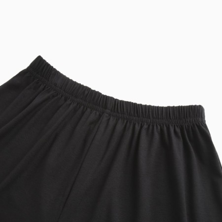 Female set (T -shirt, shorts) minku: Home Collection Black color, size 44-8