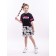 Set: T -shirt, sundress for girls, height 122 cm, multicolor color
