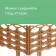 Decorative fence, 25 × 300 cm, 8 sections, plastic, beige, "Ivushka"