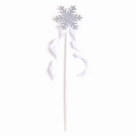 Carnival rod "snowflake", color silver