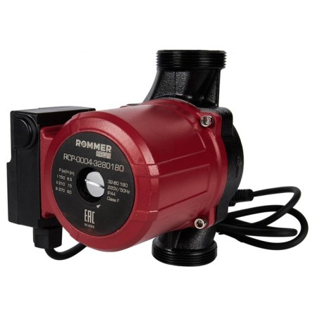 Circulation pump Rommer Profi 32/80-180, 165 watts, pressure 8 m, 5.39 l/min, cable 1.3 m