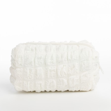Cosmetic bag with zipper, dairy color-1