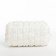 Cosmetic bag with zipper, dairy color