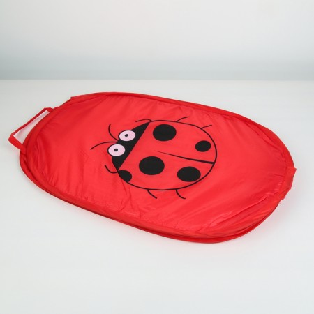 Basket-grid of the deed "ladybug", folding, 32 × 32 × 52 cm, red color-1