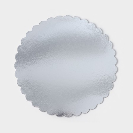 Subway for the cake "Circle of the Wave", d = 30.5 cm, the color of silver