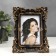 Photo frame plastic 10x15 cm "eclectica" dark gold on black 20.5x16 cm