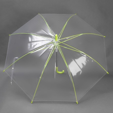 Umbrella - a semiautomatic “neon” cane, 8 knitting needles, r = 47 cm, mixing color/transparent-1