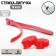 Fabric screed d = 15 cm, set 10 pcs., Red color