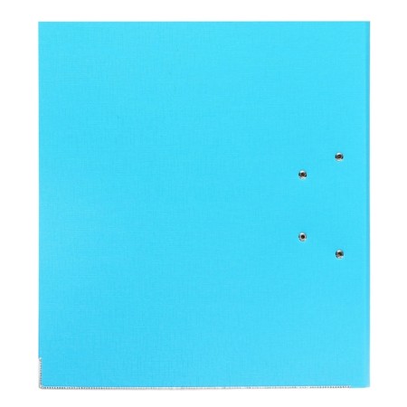 A4, 75 mm registrar, calligrata, PVC, embossing "Len", metallic edging, pocket for a spine, collected, blue, mix-8