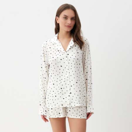 Pajamas (shorts, jacket) KAFTAN, White, p. 48-50
