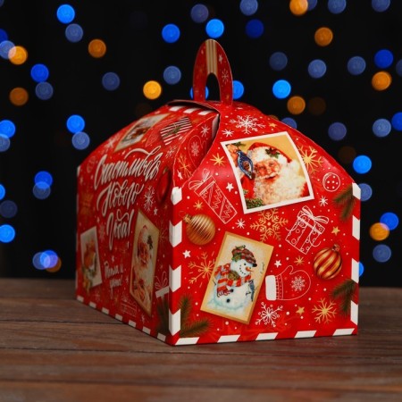 Gift Folding Box "New Toditsa Red 19.5 x 13 x 14-2