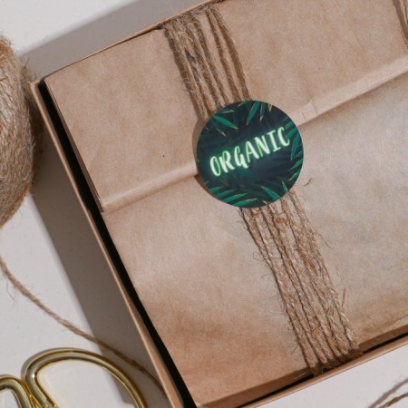 A set of organic business stickers, 50 pcs, 4 × 4 cm-1