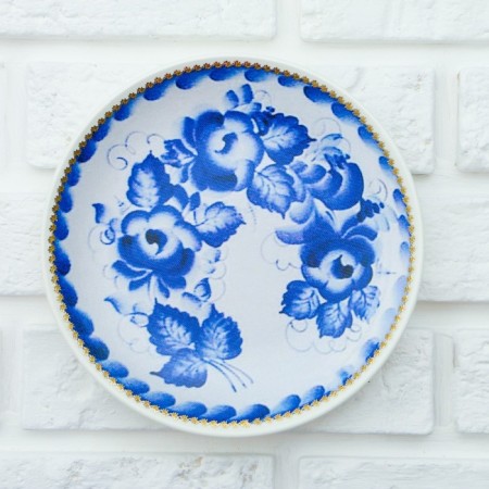 Decorative plate "Gzhel drawing", d = 20 cm-6