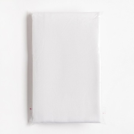 Pillowcase Ethel 70x70 cm, white color, 100% cotton, whip bleach, 120 g/m2-2