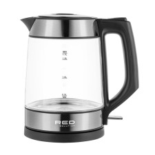 Electric kettle Red Solution RK-G194, glass, 1. 7 l, 2200 watts, silver