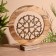 Interior souvenir in the wooden ring "Clover" 30x8x33 cm