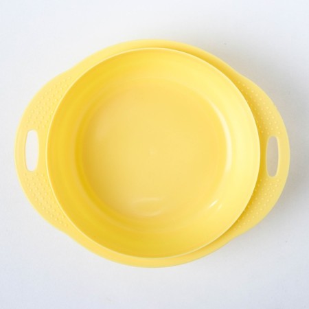 A set of children's dishes, 4 items: bowl, spoon, fork, chip with solid nose 200 ml, MIX color-7