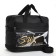 Road bag with lightning, with an increase, external pocket, long belt, black color