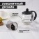 Glass teapot “Inspiration”, 500 ml, with metal sieve, black color