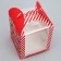 Folding box for a small cake "New Year's gift", 15 x 15 x 18 cm, New Year