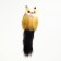 A toy for cats "cat-arc", artificial fur, housing 7 cm, yellow/black