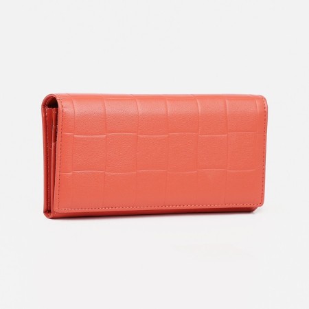 Women's wallet on magnets, pink color