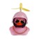 Duck with propeller, pink color, star