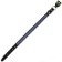 Leather collar with synthetic winterizer, with braid, 49-58 x 3 cm, mix