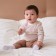 Longsliv children's baby, Basic Line, height 62-68 cm, beige strip