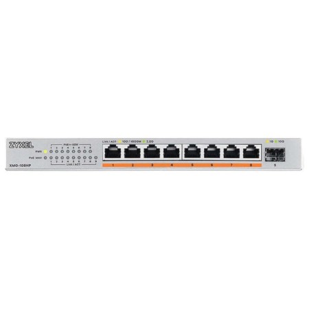 Zyxel XMG-108HP-EU0101F (L2) 8x2.5Gbit/s 1SFP+ 8POE ++ 100W Unmangeable-1