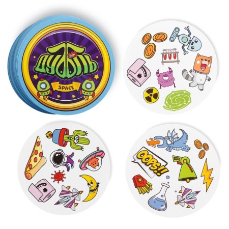 The board game to the reaction and attention "Dubbl. Space ", 55 cards, 5+-2