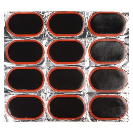 Remkomplekt for cameras, oval patch 75x50 mm - 12 pcs., Glue Activator 12ml ATRS107-1