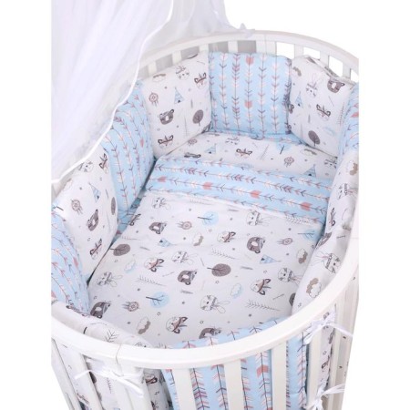 Bed linen, size 75x125 cm, 112x147 cm, 40 × 60 cm, prints Indians, calico-2