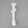 Lightning secret, No. 3, non -income, locking machine, 20 cm, white color