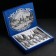 Set of cutlery "Slavyanka", 24 items, decorative box, silver color