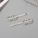 Invisible hair "Heidi" (set 2 pcs) circles, 6 cm, silver
