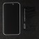 Protective glass for the iPhone 15 Plus, Antishpion, 9h, 0.33 mm, black frame