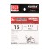 Hooks Kujira Universal 175, color BN, No. 16, 10 pcs.
