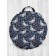 Pillow Siddle "Moths in the Night", decorative, d = 52 cm