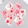 Cardboard "Lovers" set 10 pcs (5 types) 4x6 cm