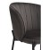 Stool on a metal frame Nile metal/velor, black/gray 58x54x80 cm