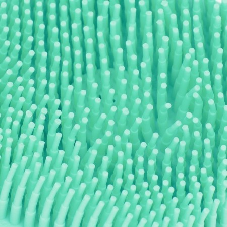 Brush for washing and massage of animals, with a container for shampoo, turquoise-4