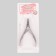 Manicure nippers for cuticle, double spring, 10 cm, blade length - 7 mm, on the blist, silver color