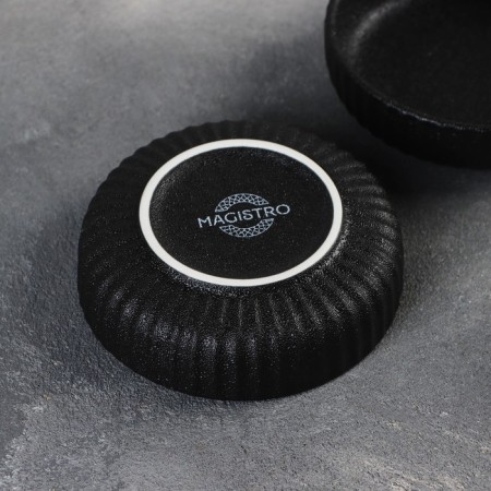 Porcelain Magistro Line, 90 ml porcelain, packaging 2 pcs, black color-3