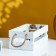 Wooden Kashpo 24.5 × 13.5 × 9 cm "Koroshka Light" rheck, handle rope, white give beautifully